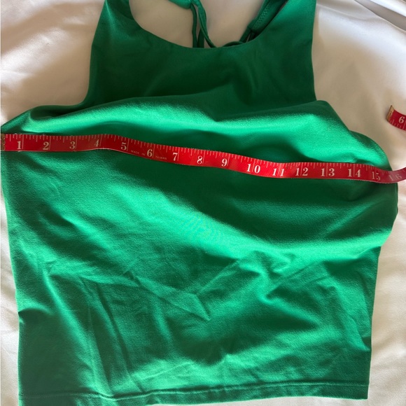 FABLETICS Built-In Bra Tank - Green - Size Medium - Picture 6 of 6